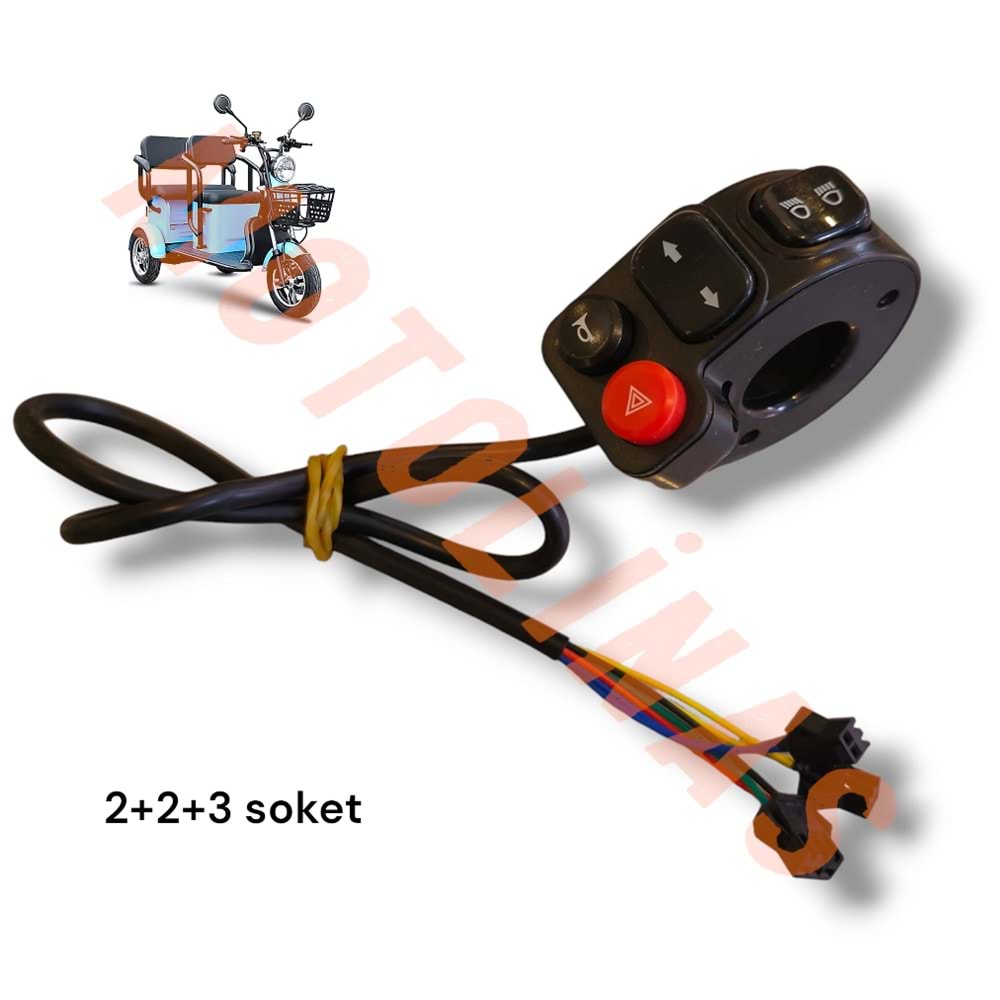 GAZ KOLU [3 TEKER BİNEK ] YUKİ GRETA - ELEKTRİKLİ BİSİKLET