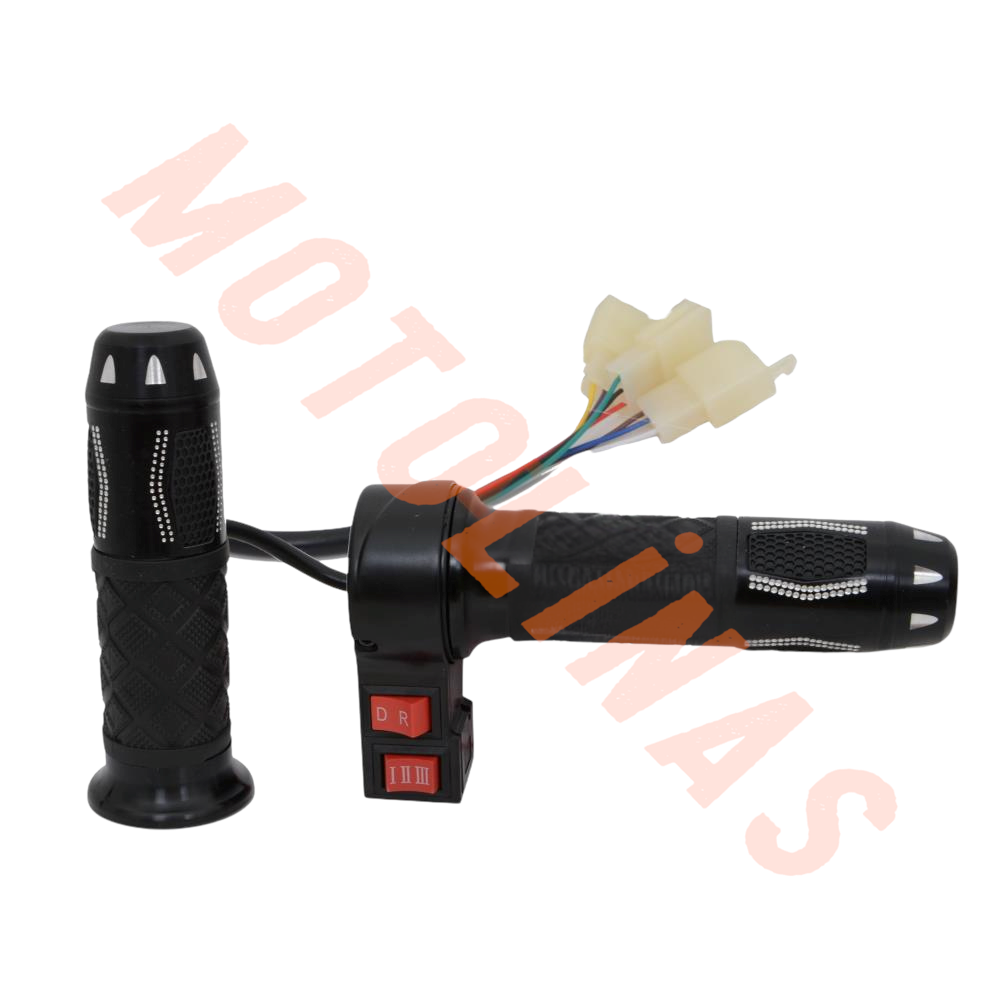 GAZ KOLU TAKIMI SİYAH [3 VİTES - İLERİ - GERİ] - ELEKTRİKLİ BİSİKLET