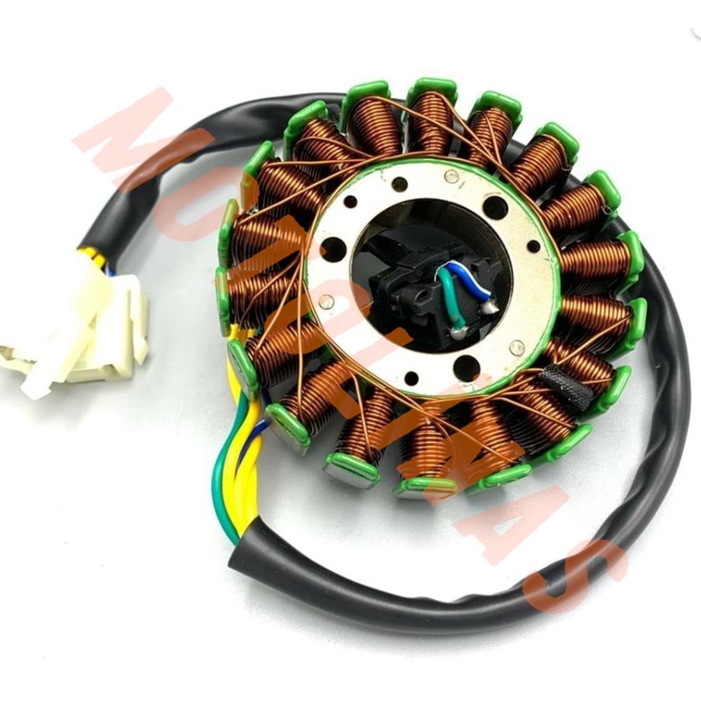 STATÖR 18 Lİ 35-93 mm 3 DELİK 5 KABLO - SUZUKİ GN125