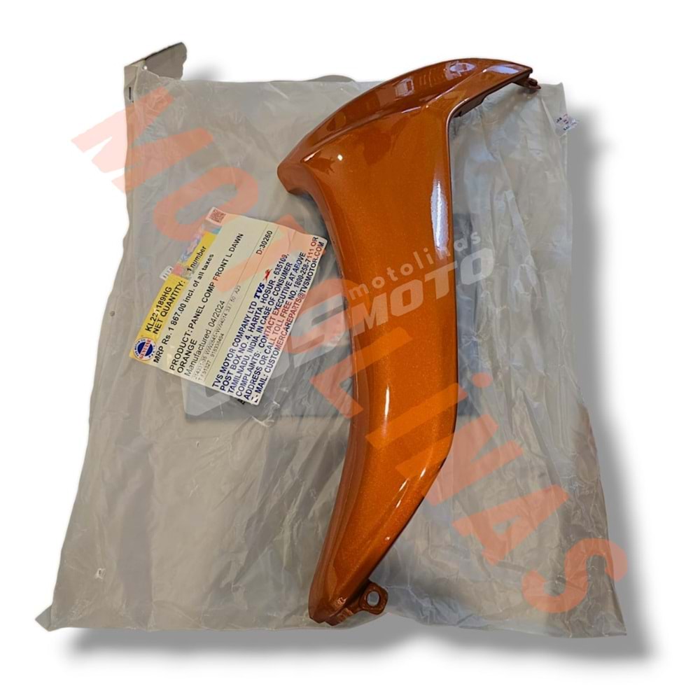 ÖN PANEL SOL DIŞ DİZLİK [TURUNCU] ORJİNAL [KL221189HG] - TVS JUPİTER125