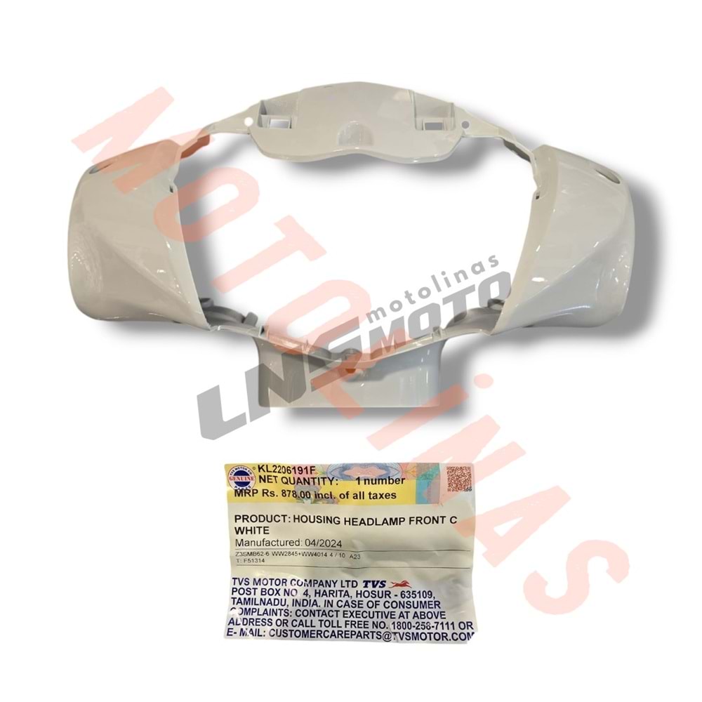 FAR MUHAFAZASI [BEYAZ] ORJİNAL [KL2206191F] - TVS JUPİTER125