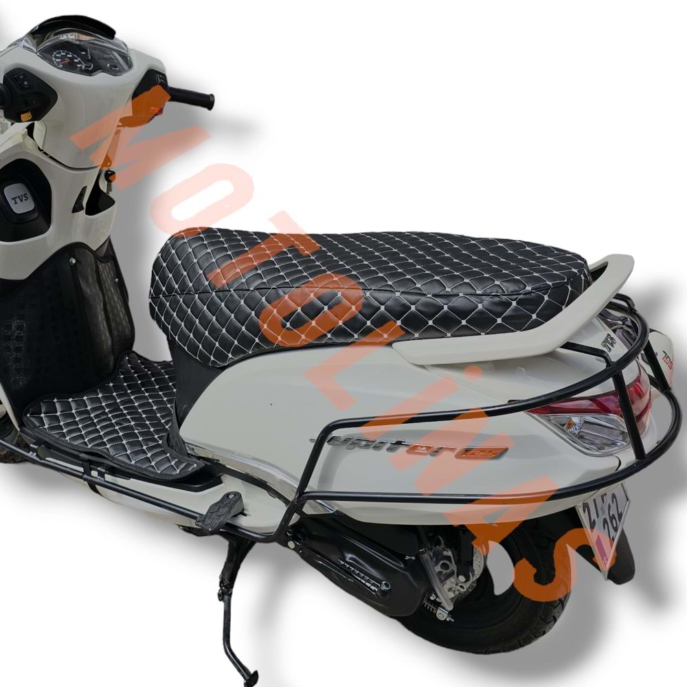 PASPAS+SELE KILIFI SET DERİ [KIRMIZI] - TVS JUPİTER 125
