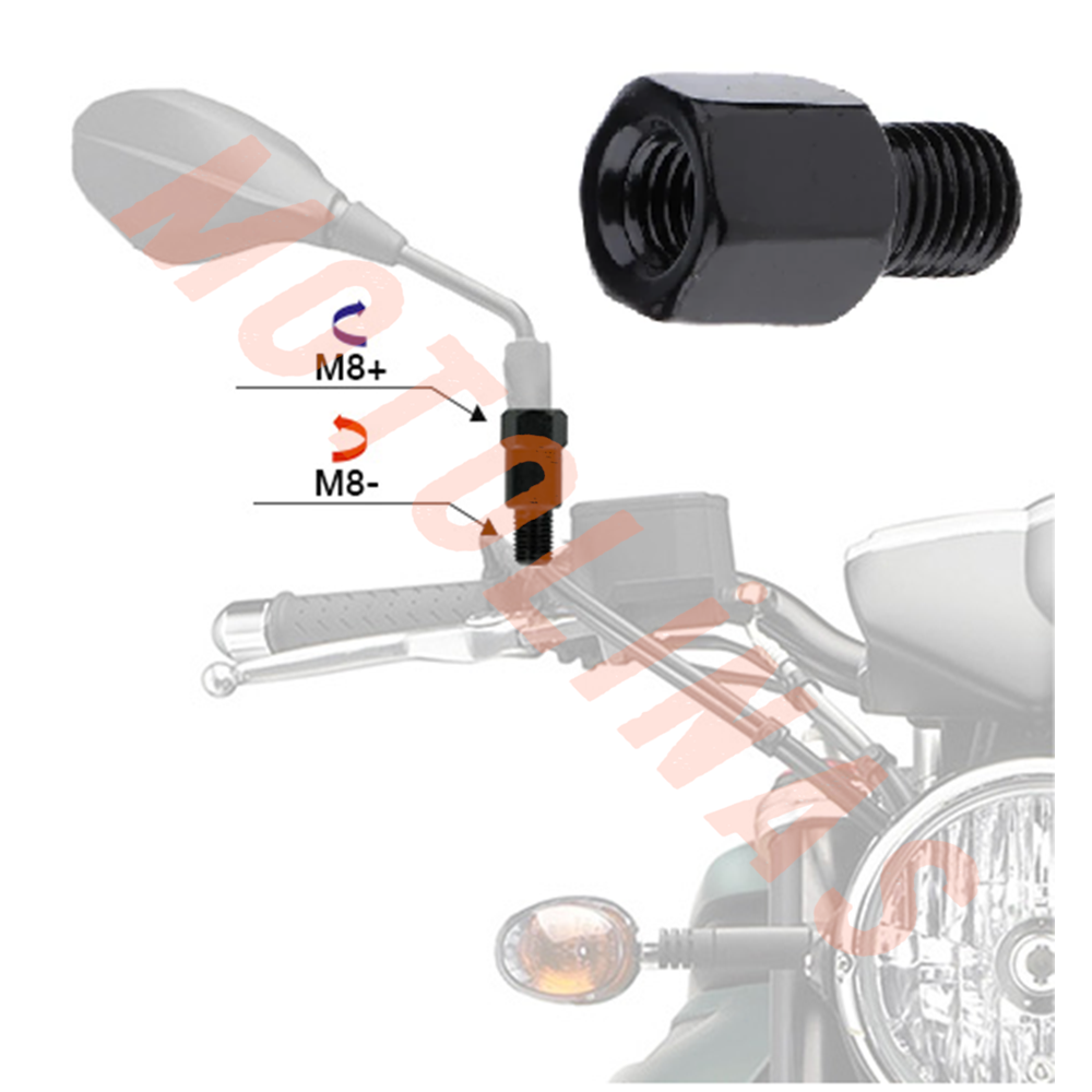 ALT 8mm TERS DİŞ - ÜST 8mm DÜZ DİŞ AYNA UZATMA