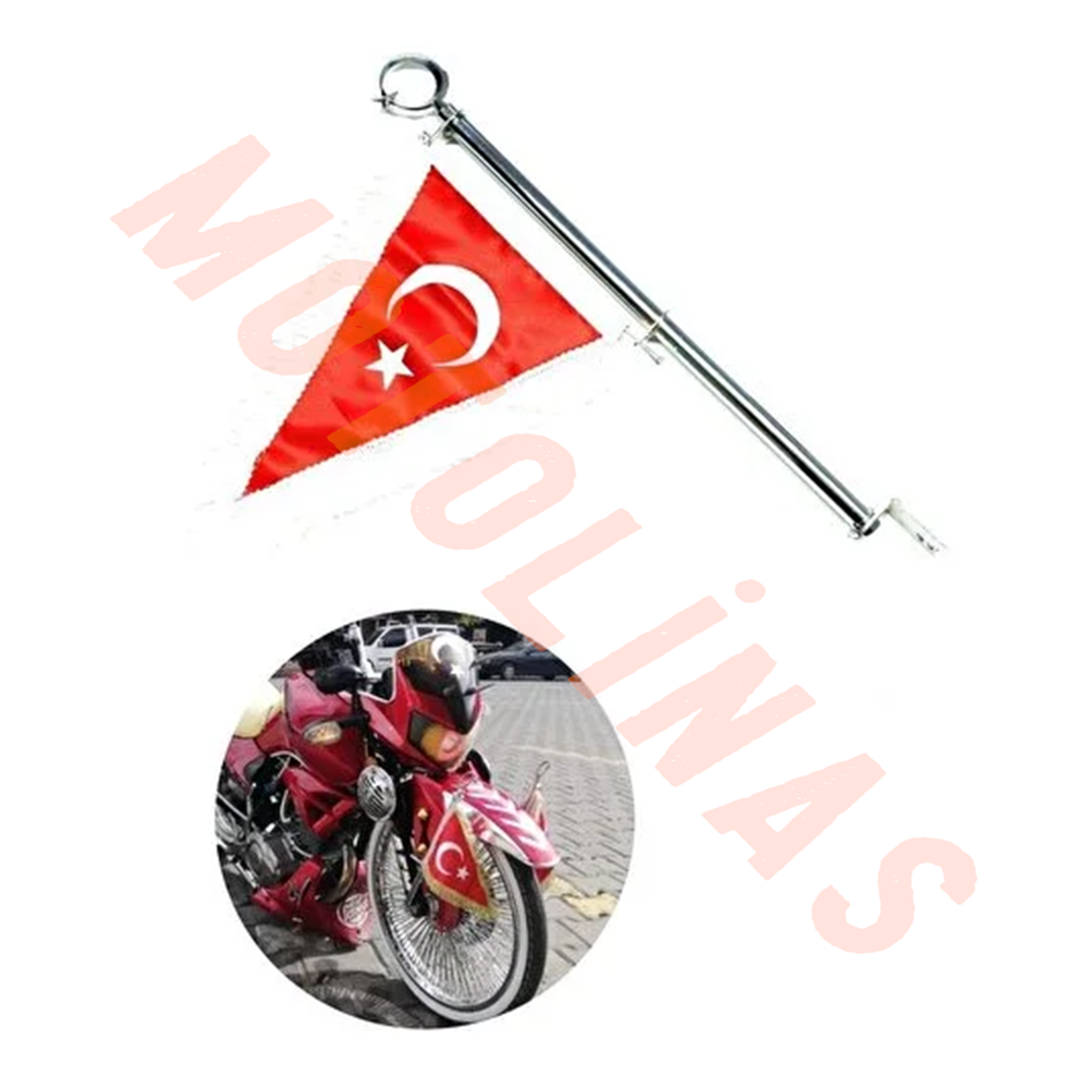 FLAMA MAKAM TÜRK BAYRARI AY YILDIZ PLASTİK - MOTOSİKLER