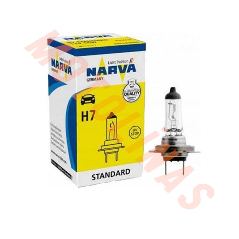 AMPUL [H7 - 2 FİŞLİ] 12V 60/55W [SARI IŞIK] - NARVA