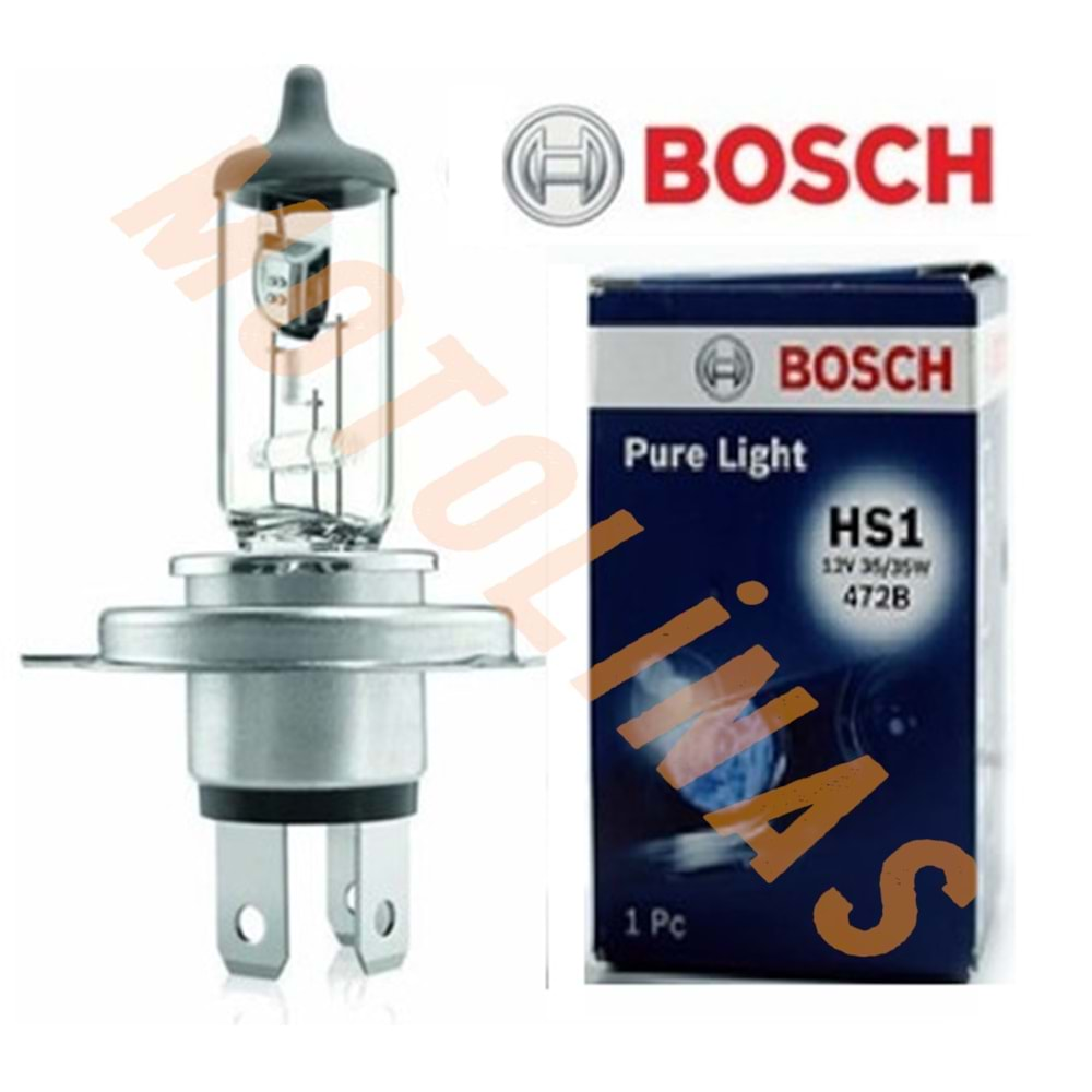 AMPUL [H4] 12V 35/35W [SARI IŞIK] - BOSCH MARKA