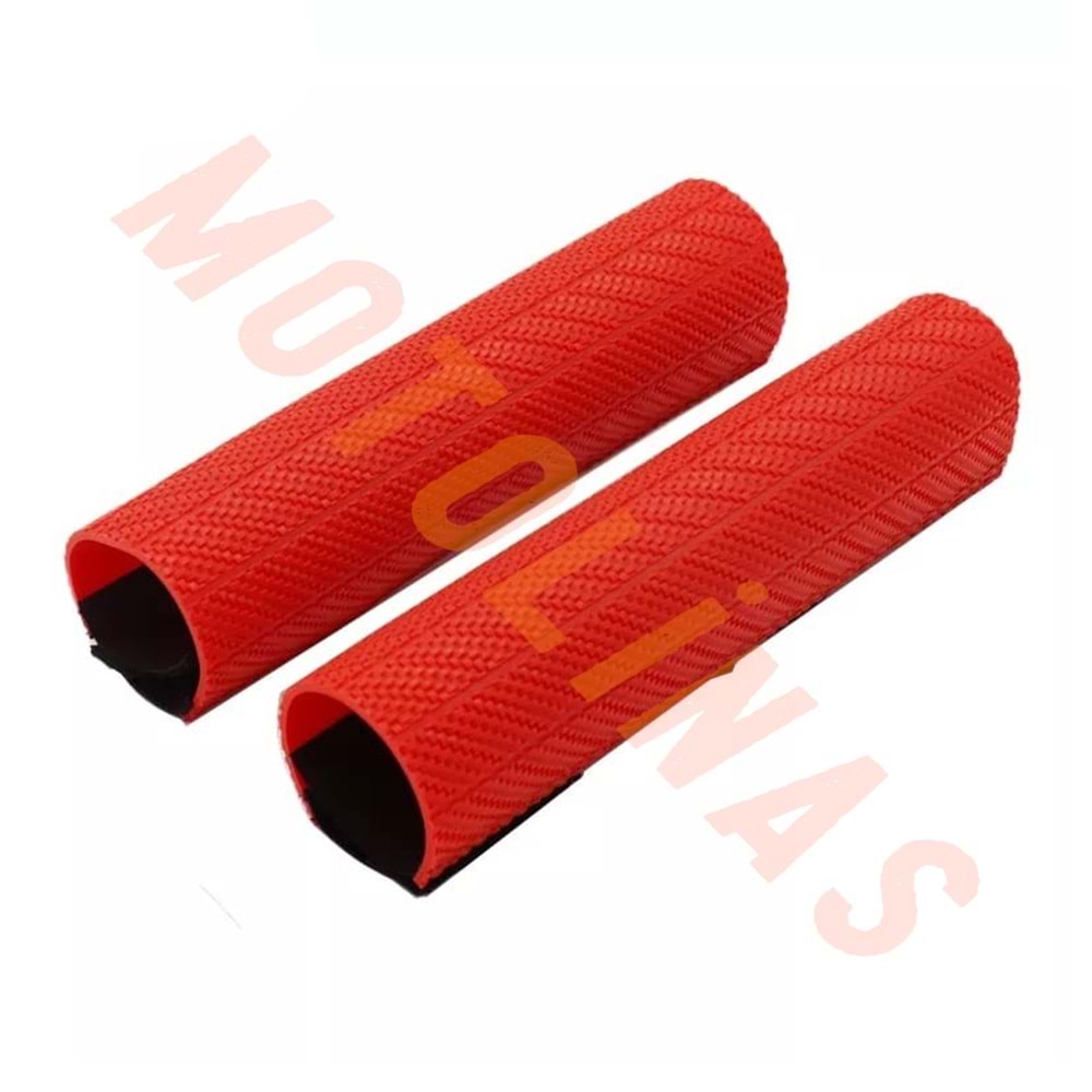 ÖN AMORTİSÖR KORUYUCU KARBON PLASTİK TAKIM CROSS 25CM - KIRMIZI