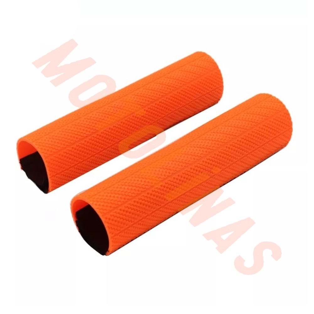 ÖN AMORTİSÖR KORUYUCU KARBON PLASTİK TAKIM CROSS 25CM - TURUNCU