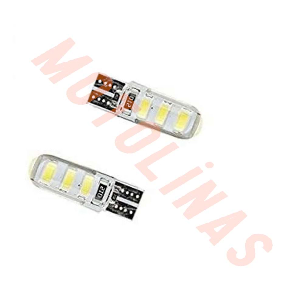 SİNYAL AMPUL [DİPSİZ] 12V ÇAKAR LED BEYAZ IŞIK ADET -