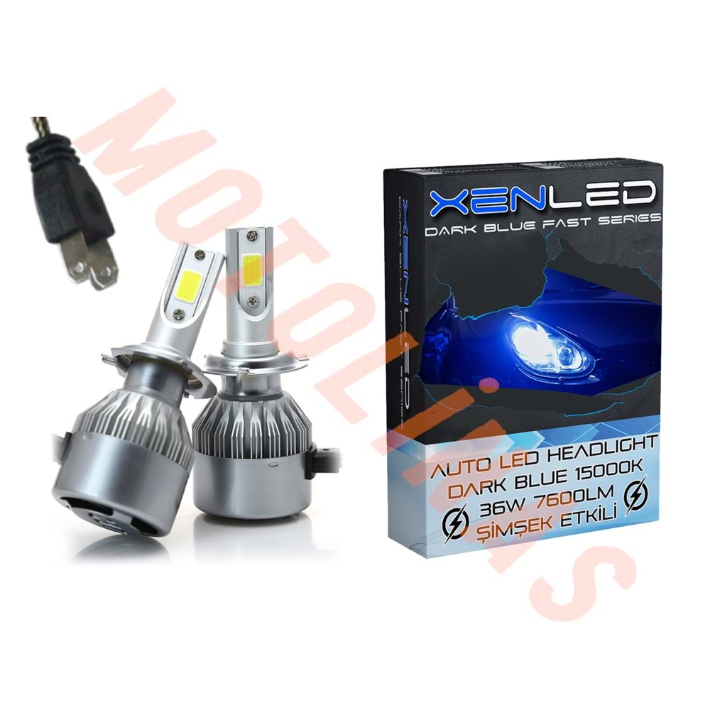 LED XENON H7 [BUZ MAVİ] ŞİMŞEK ETKİLİ [XEN LED] ZENON FANLI ADET FİYAT