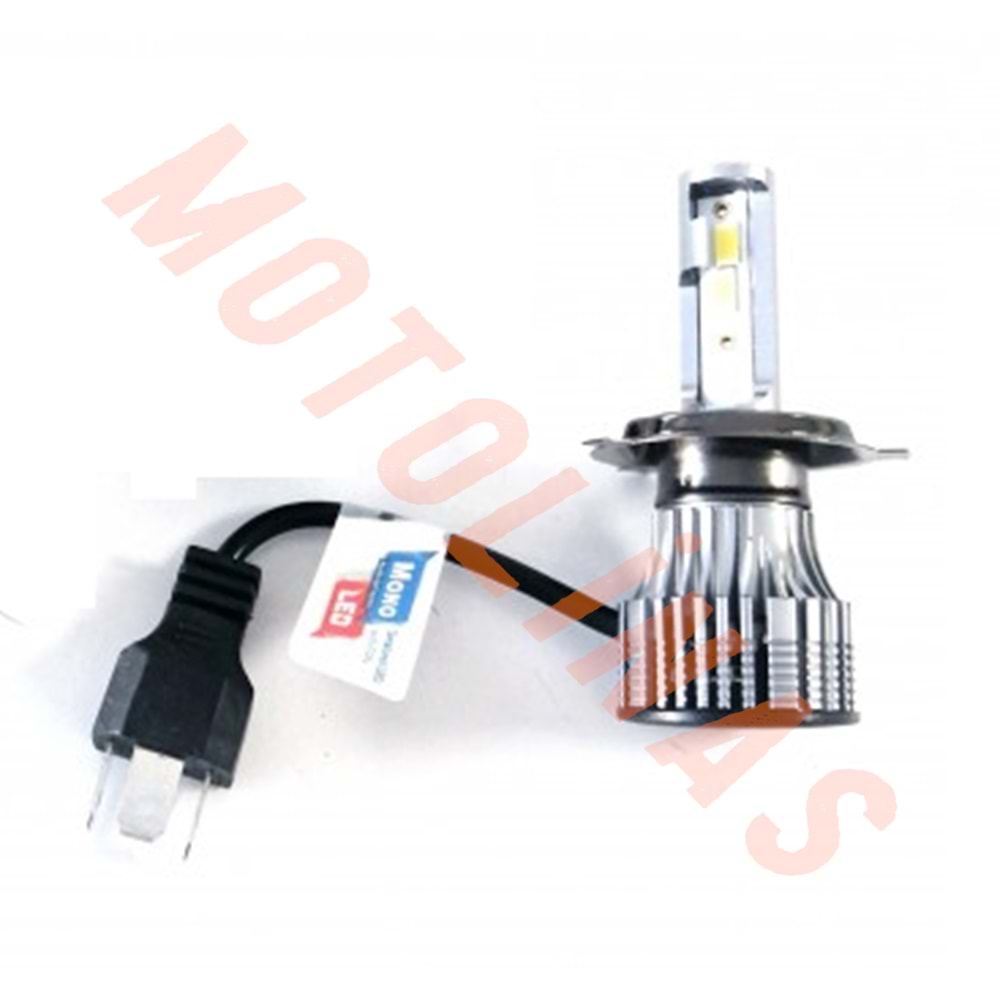 LED XENON H4 [BEYAZ] KISA TİP KASA [AUTO LİGHT ] ZENON FANLI ADET FİYAT
