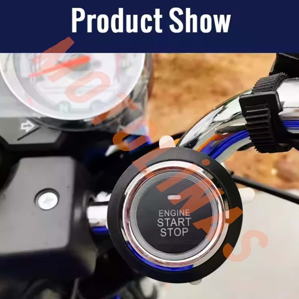 MOTOSİKLET ALARM START STOP BUTONLU YÜKSEK HASSASİYET