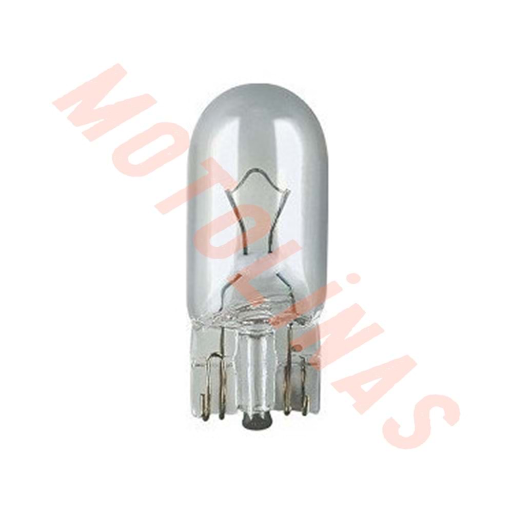 AMPUL [DİPSİZ] ŞEFFAF CAM T10 12V - 5W - SİNYAL/PARK AMPULU
