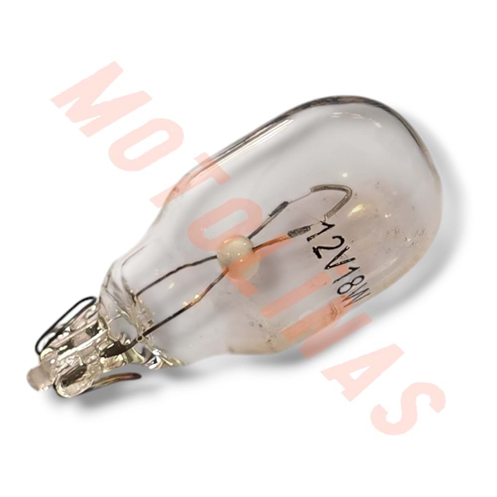 AMPUL [DİPSİZ] [T15] BEYAZ CAM 12 V - 18 W - SPACY,DİO,JUPİTER, UNİVERSAL