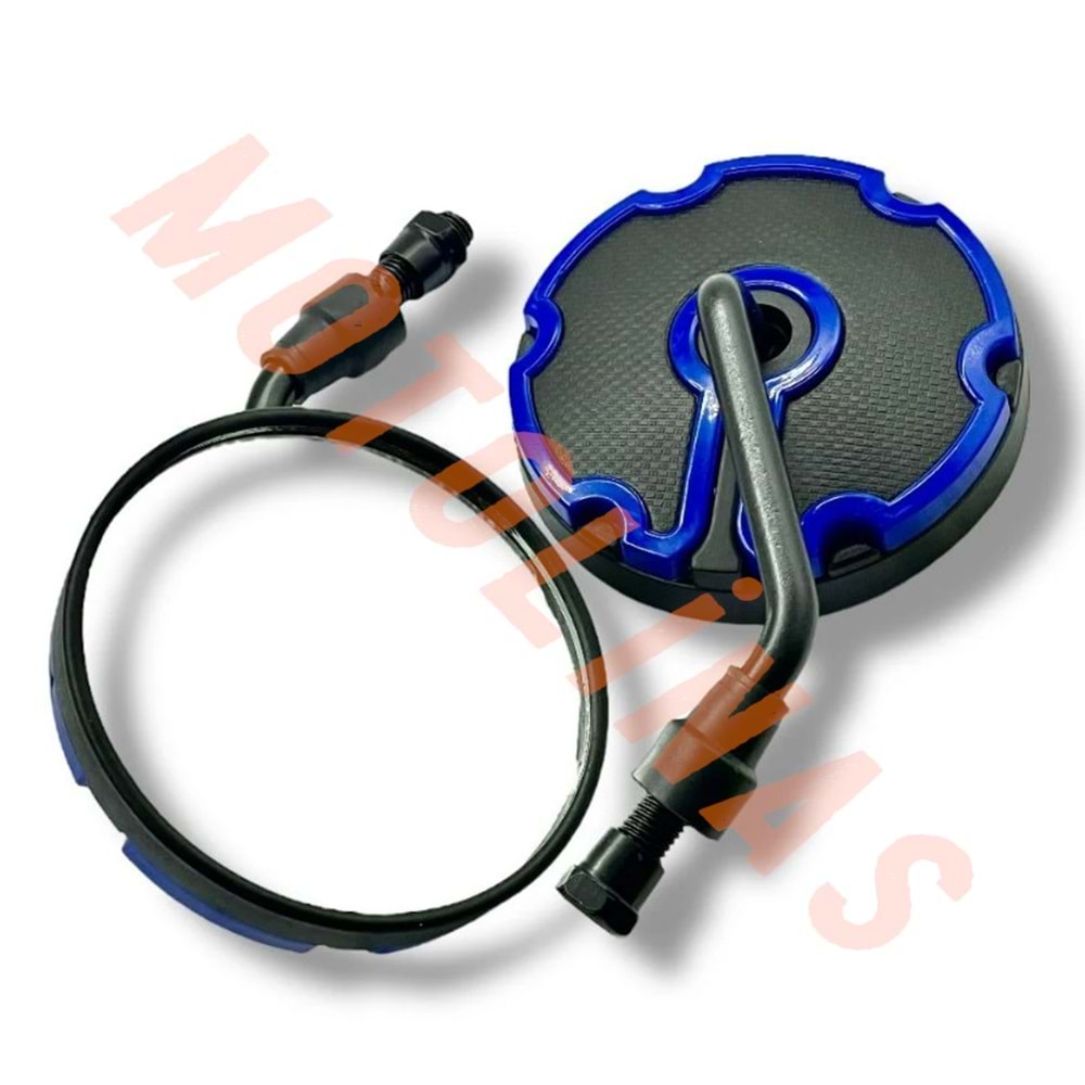 AYNA TAKIMI 10mm [MAVİ] YUVARLAK MODEL - UNİVERSAL