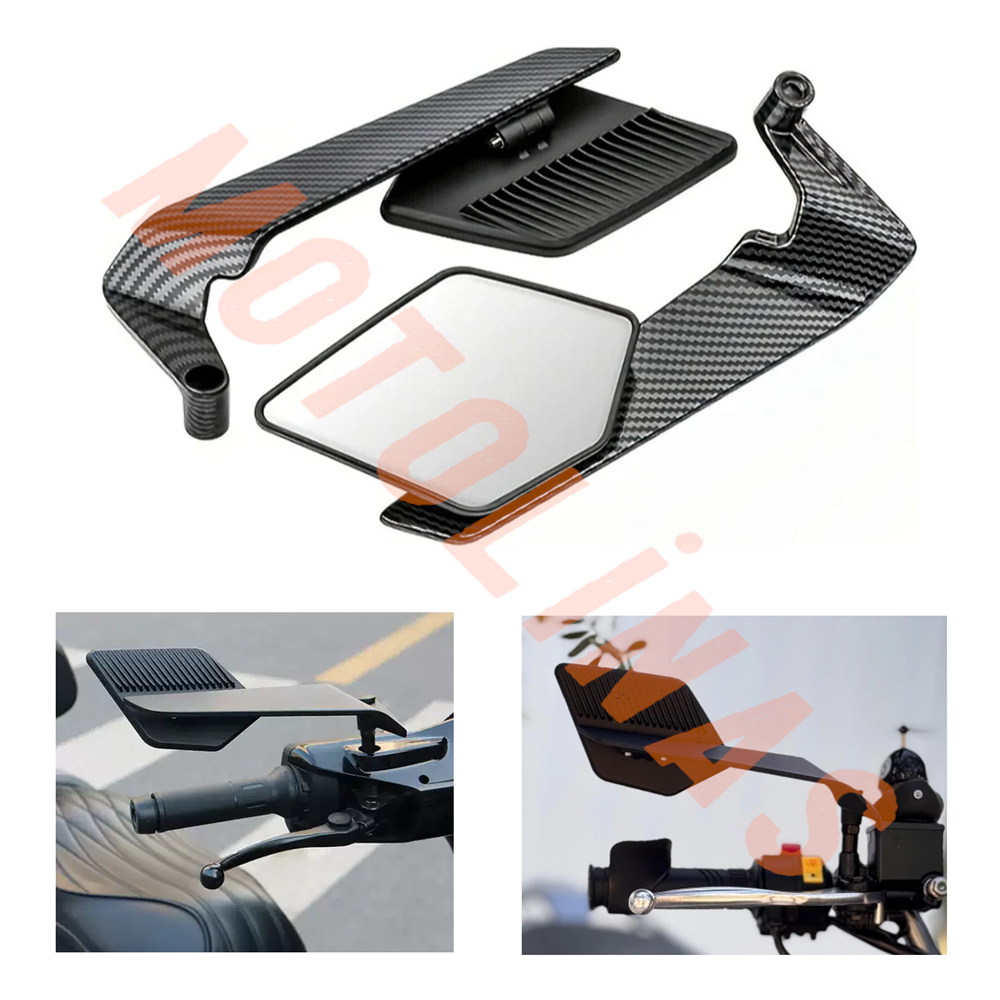 MODİFİYE ACI AYARLI AYNA TAKIMI NAKED YARASA AYNA [KARBON] - UNİVERSAL