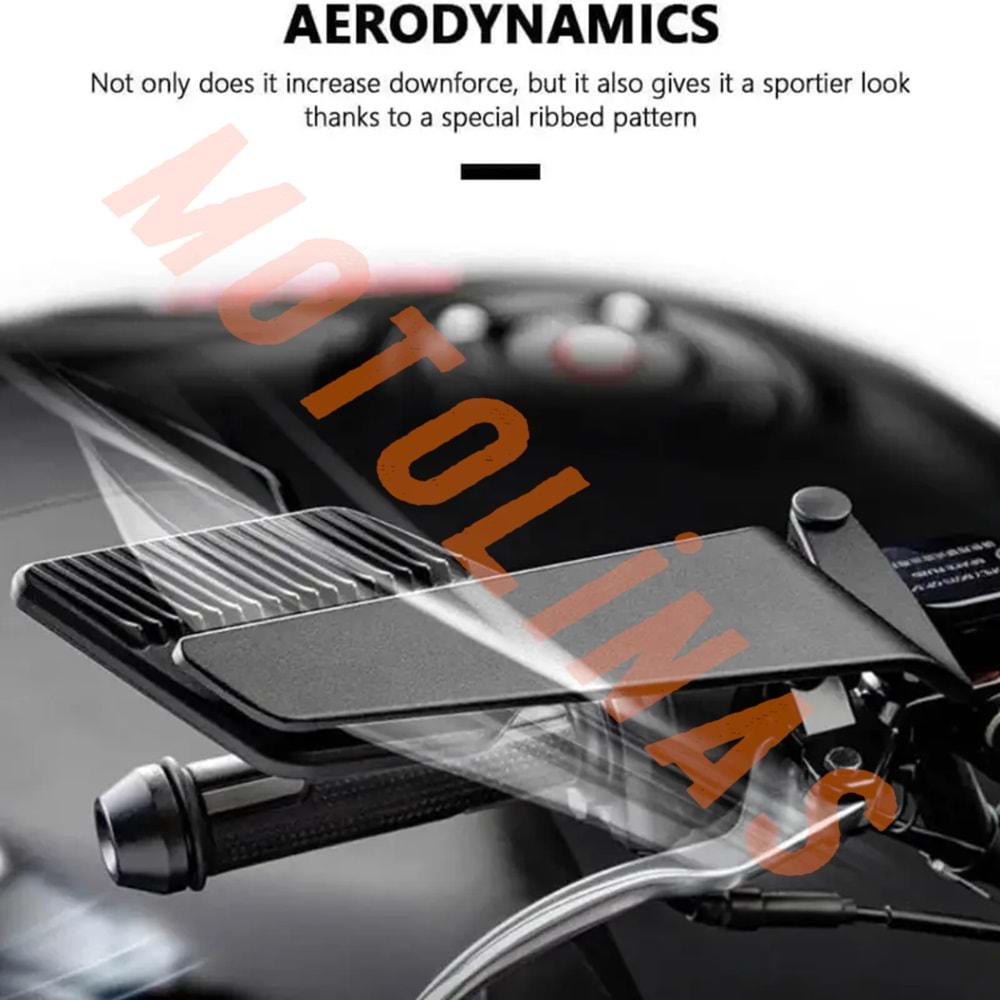 MODİFİYE ACI AYARLI AYNA TAKIMI NAKED YARASA AYNA [SİYAH] - UNİVERSAL