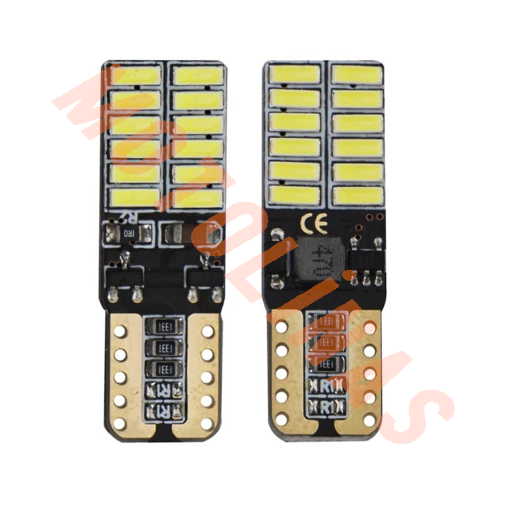 DİPSİZ AMPÜL 12V-T10 [BEYAZ] [ADET FİYAT] 24 LEDLİ PARK AMPÜLÜ