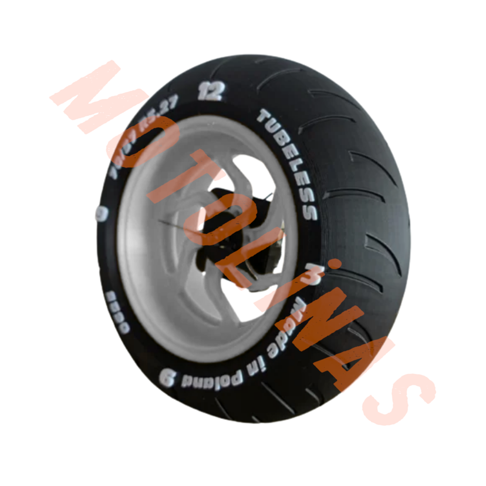 3D MOTOR LASTİĞİ TASARIMLI MASA ÜSTÜ DEKORATİF SAAT