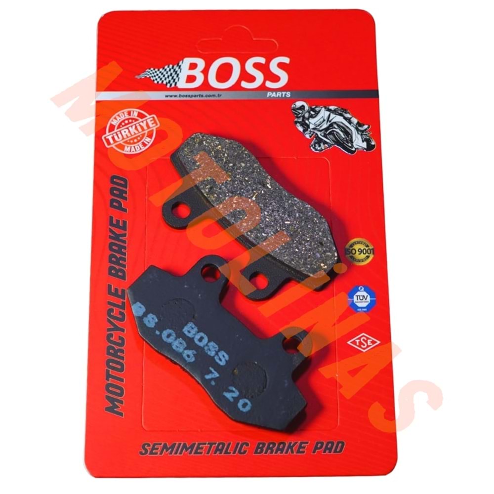 ÖN FREN DİSK BALATASI [BS086] ORGANİK - ARORA, KUBA, MONDIAL, RKS, SCOOTER, SYM