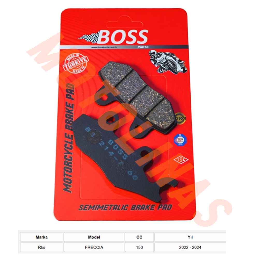 ÖN FREN DİSK BALATASI [BS214] ORGANİK - RKS FRECCIA150 2022-2024