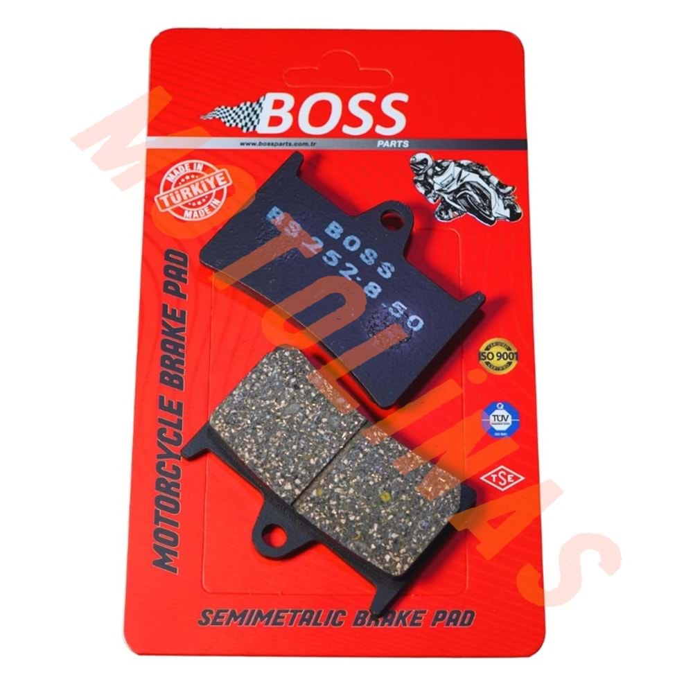 ÖN FREN DİSK BALATASI [BS252] ORGANİK - YAMAHA XT 1200 Z SUPER TENERE, TMAX 530, MT10, MT09, MT07, MT01