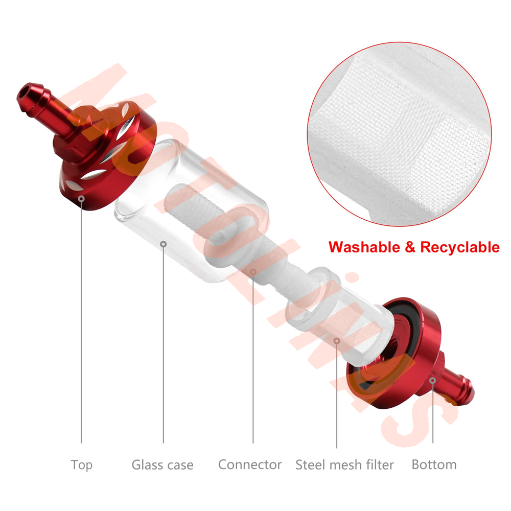 BENZİN FİLTRESİ [CNC] TEMİZLENEBİLİR - UNİVERSAL
