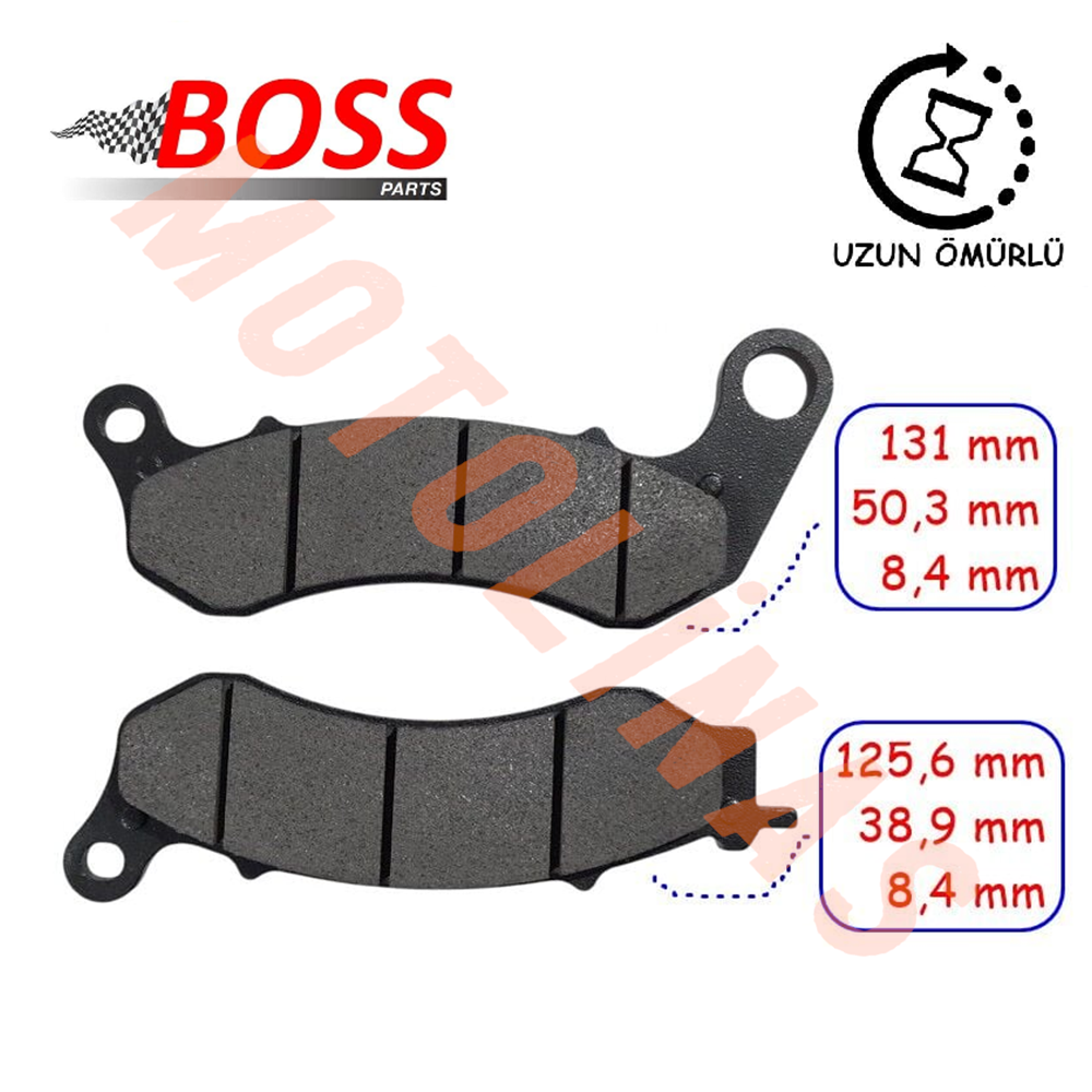 FREN DİSK BALATASI [BS705] ORGANİK - NK250 ÖN