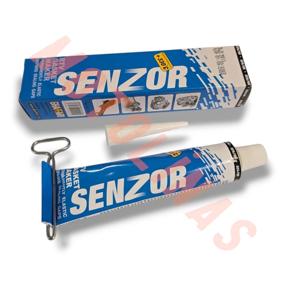 SIVI CONTA BAŞLIKLI + MENGENE [SİYAH] 330° KADAR DAYANIKLI 50gr - SENZOR