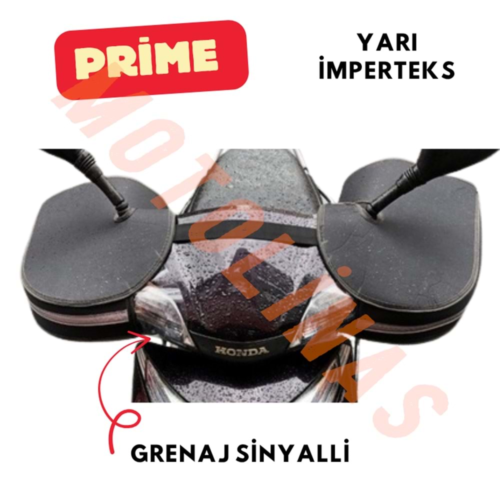 LNSMOTO PRİME YARI İMPERTEKS EL RÜZGARLIĞI [SCOOTER MODEL] - GRENAJ SİNYALLİ
