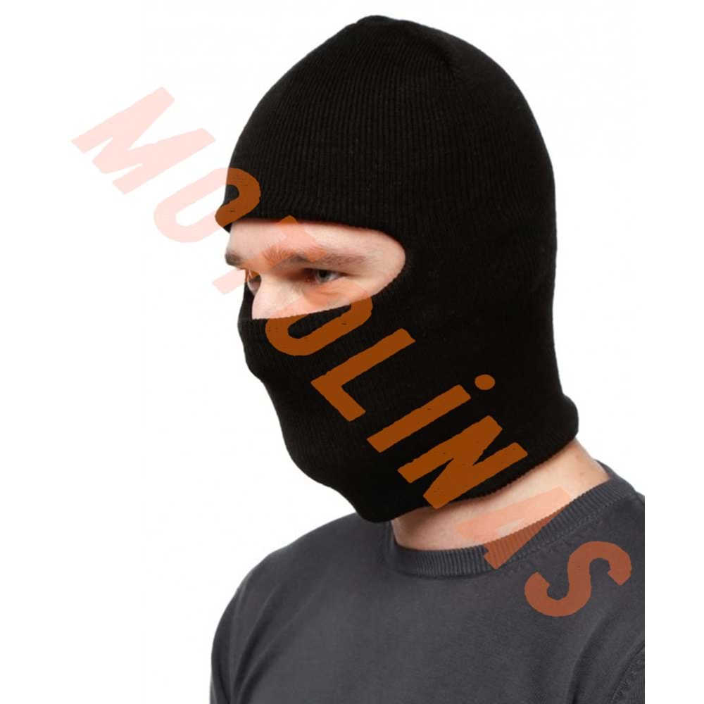 ÖRME KUMAŞ BALAKLAVA MASKE TEK GÖZLÜ ÇİFT KAT - UNİVERSAL