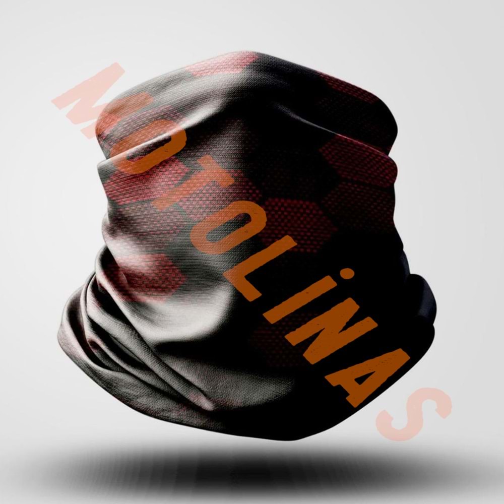 BANDANA BUFF KIRMIZI PETEK KARTLIKLI - UNİVERSAL