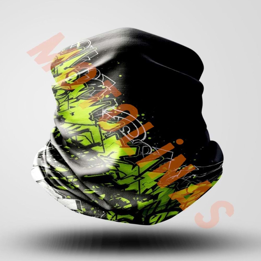 BANDANA BUFF GREEN KARTLIKLI - UNİVERSAL