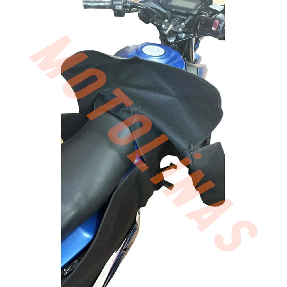 LNSMOTO PRİME DİZ ÖRTÜSÜ [VİTESLİ MODEL] YARI DERİ KUMAŞ PAÇALI