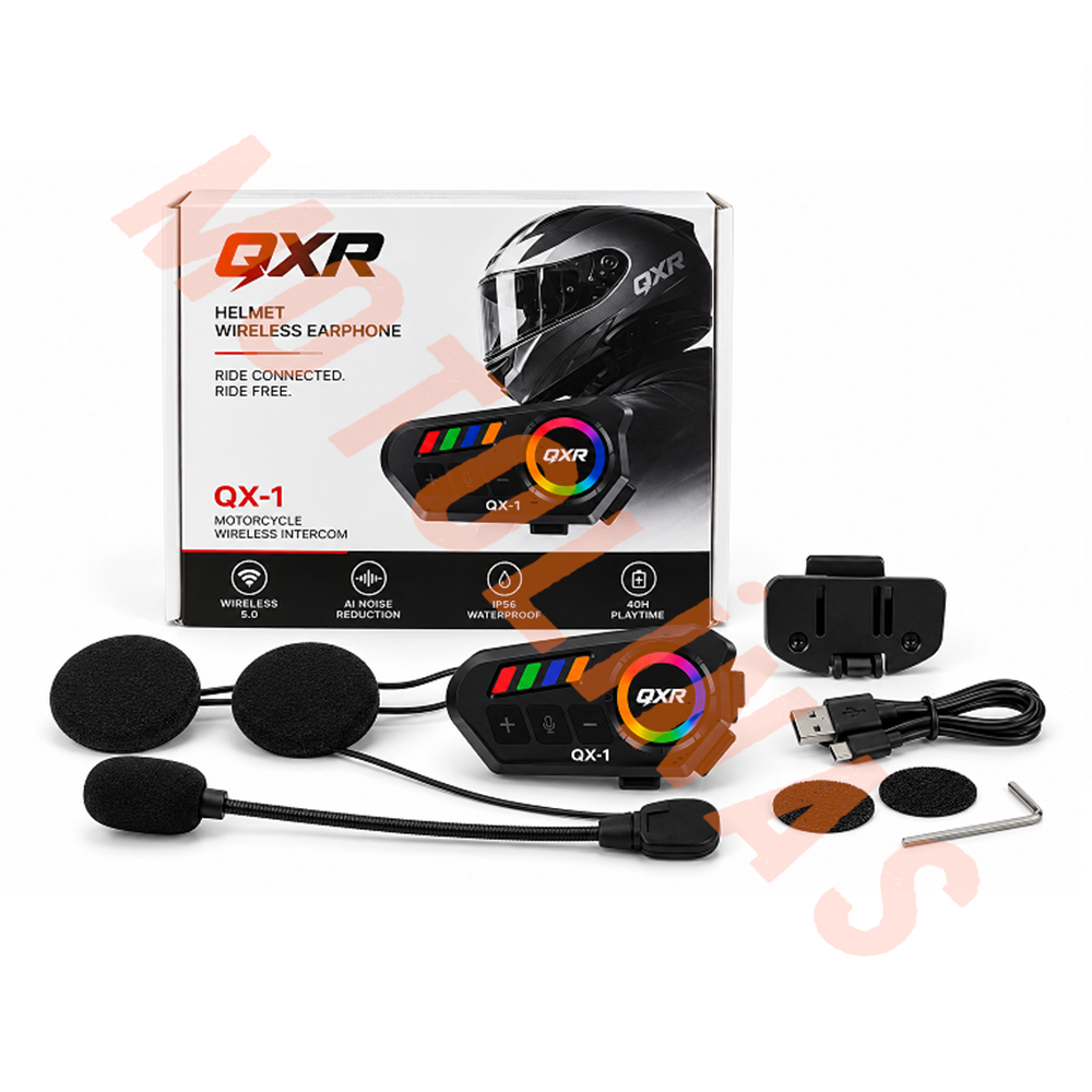 İNTERKOM [QXR - OX1] BLUETOOTH 5.0 - 2 KİŞİ EŞLEŞME RPG AYDINLATMA