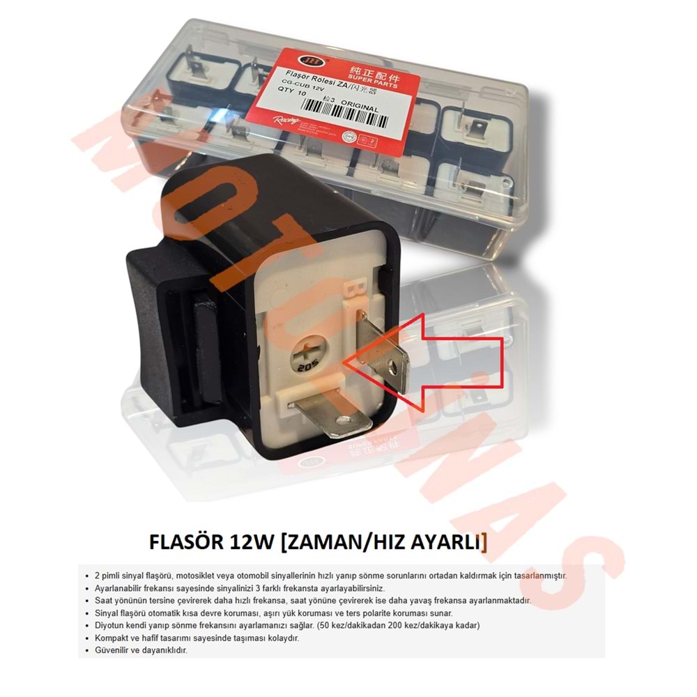 FLAŞÖR 12W [ZAMAN/HIZ AYARLI] - UNİVERSAL