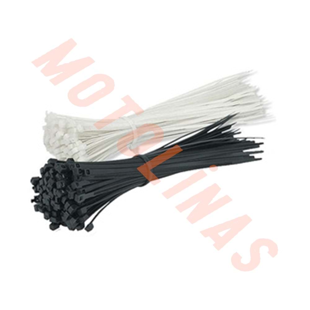 CIRT KELEPÇE 3.6 X 300 ( 30 CM ) KABLO BAĞI BEYAZ ( 100 LÜ PK ) ADET FİYAT