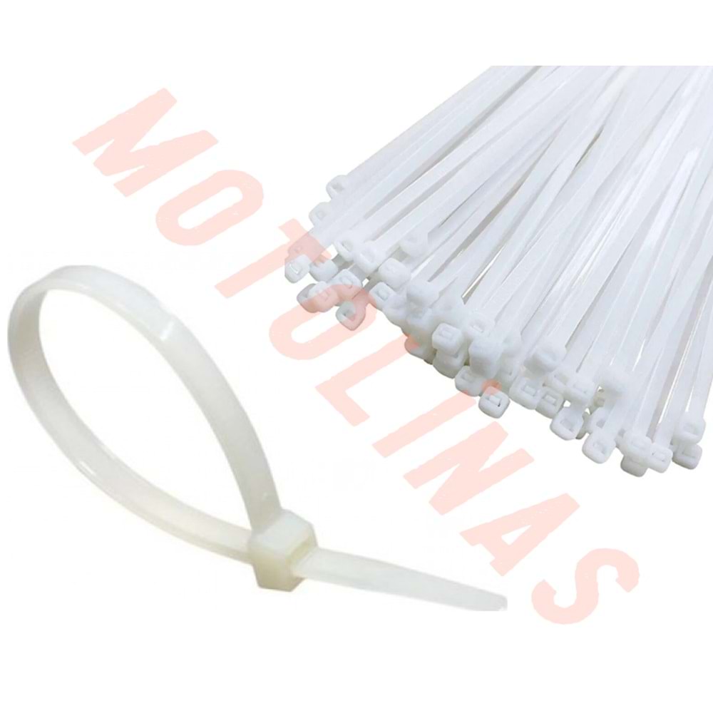 CIRT KELEPÇE 4.8 X 380 ( 38 CM ) KABLO BAĞI BEYAZ ( 100 LÜ PK ) ADET FİYAT