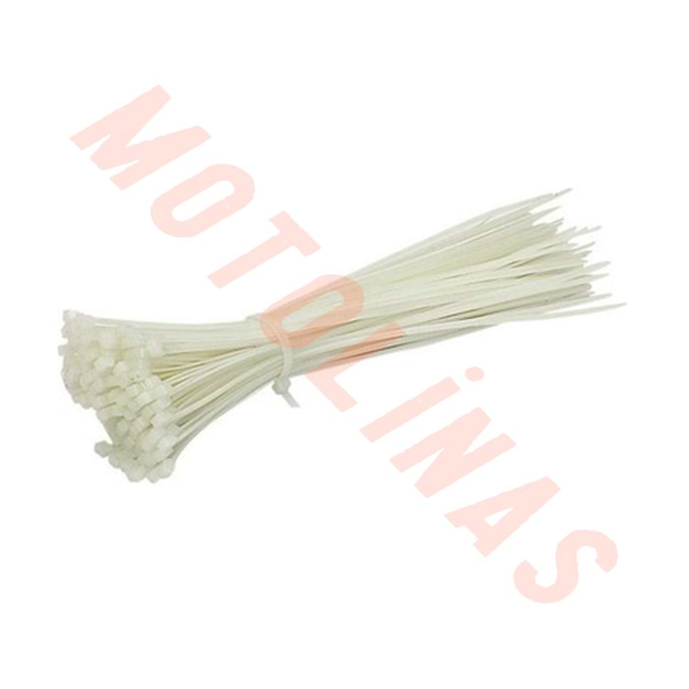 CIRT KELEPÇE 3.6 X 200 ( 20 CM ) KABLO BAĞI BEYAZ ( 100 LÜ PK ) ADET FİYAT