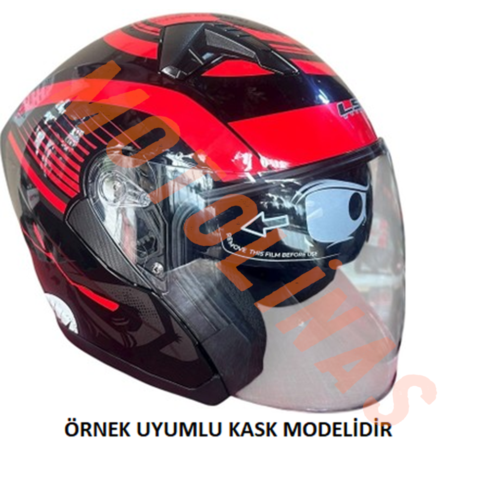 ÇENESİZ KASK CAMI ŞEFFAF VISOR [LS5 UYUMLU]