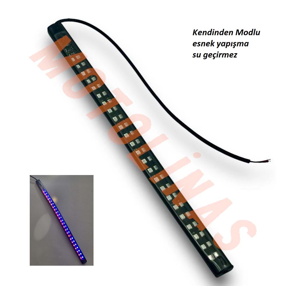 LED ŞERİT KENDİNDEN MODLU,SU GEÇİRMEZ [24cm TEKLİ] - UNİVERSAL
