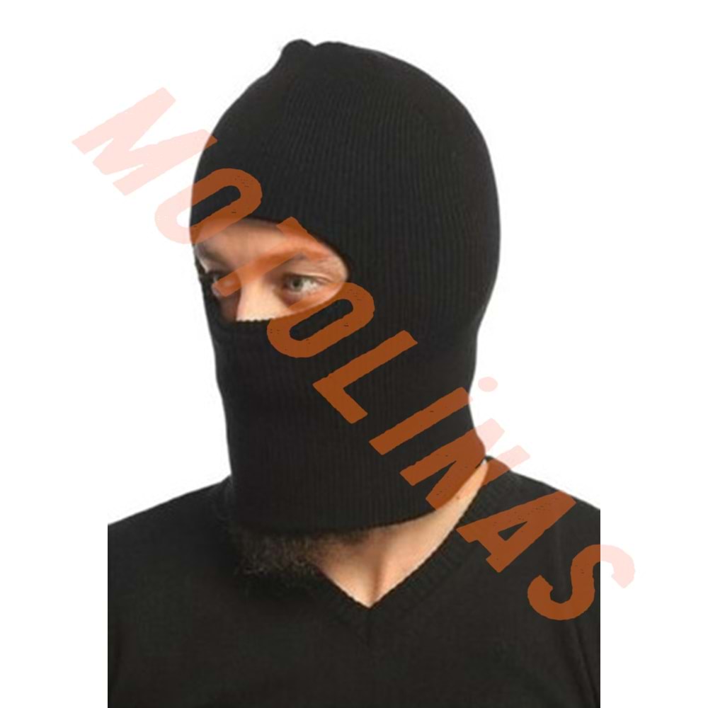 ÖRME KUMAŞ BALAKLAVA TAM KAPALI MASKE ÜÇ GÖZLÜ