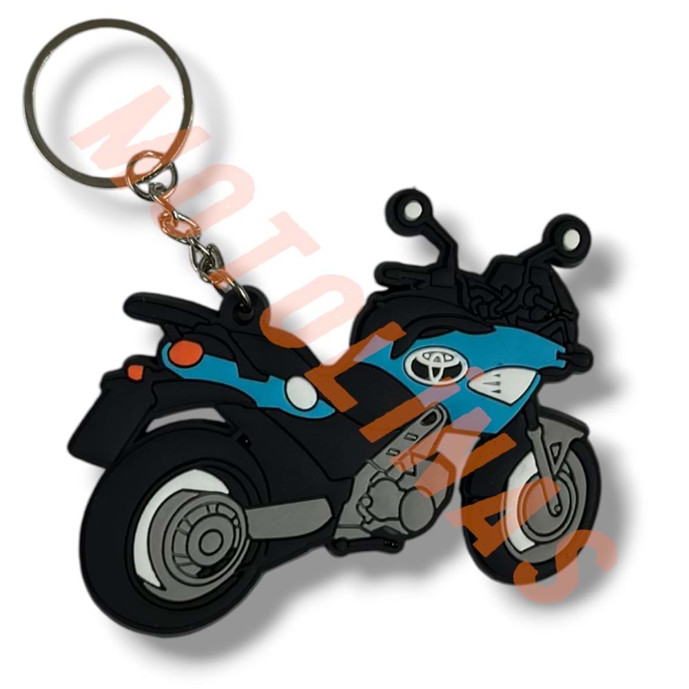 ANAHTARLIK, MASKOT SİLİKON İTHAL [ENDURO MOTOR MAVİ]