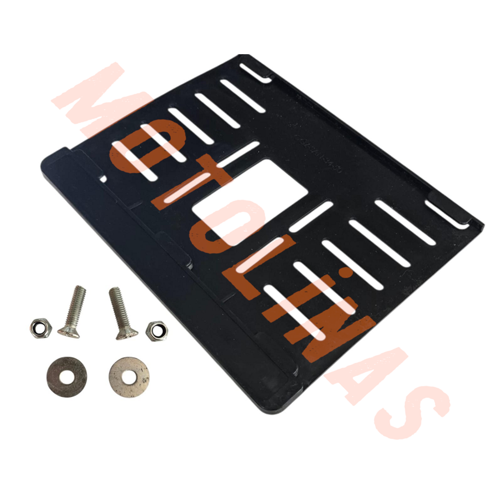 MOTOSİKLET PLAKALIK [ KIRILMAZ PLASTİK ] 15x25cm + CİVATA SETİ