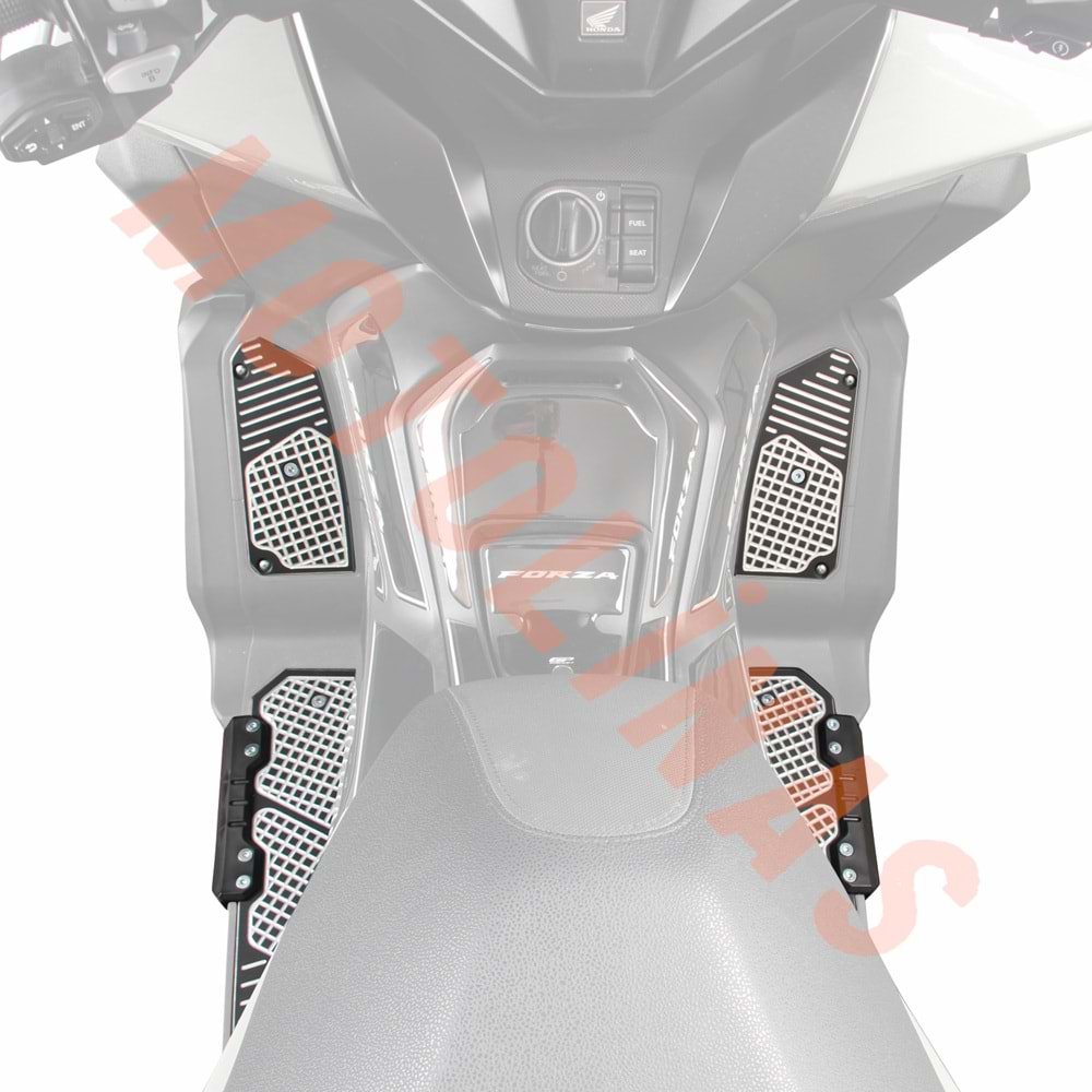 PASPAS ALÜMİNYUM GRİ BASAMAK GP KOMPOZİT - HONDA FORZA 250 18-26