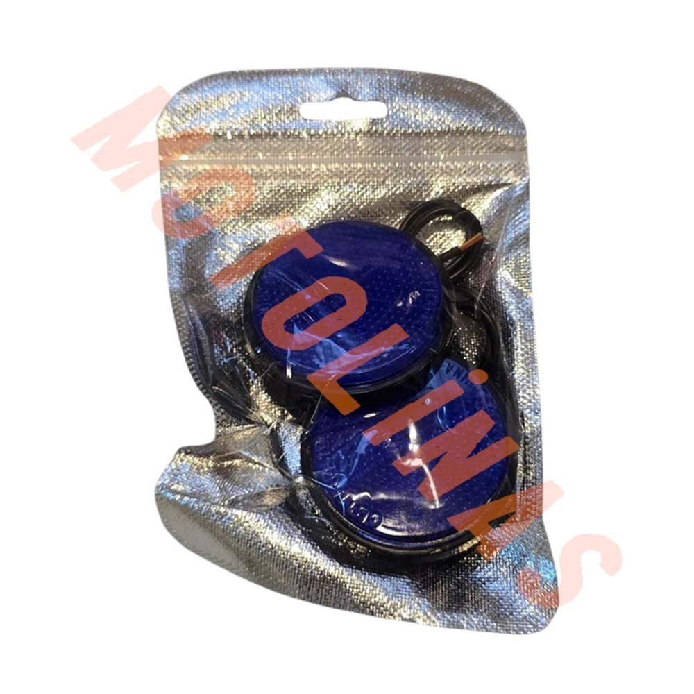 REFLEKTÖR 2 li YUVARLAK [MAVİ LEDLİ] [2 MOD/ÇAKAR VE DÜZ YANMA] 6 mm