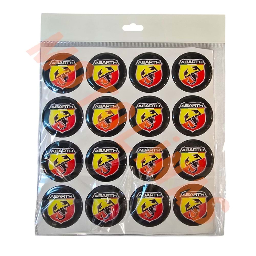 DAMLA ETİKET 5x5cm [16 ADET FİYATI] ABARTH