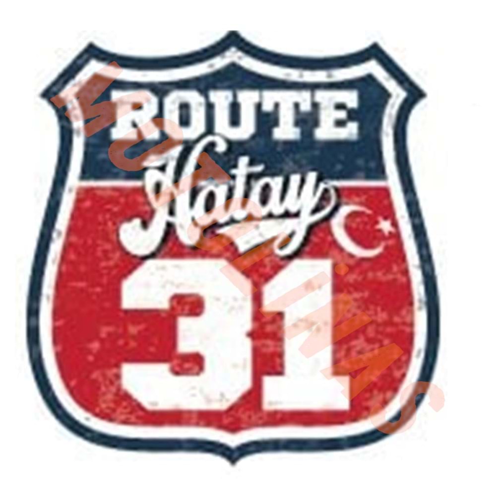 ŞEHİR ETİKETİ ROUTE 31-HATAY STİCKER PREMİUM