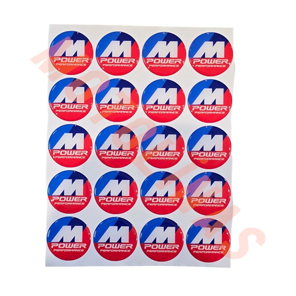 DAMLA ETİKET 5x5cm [ 20 ADET FİYATI] BMW RENKLİ
