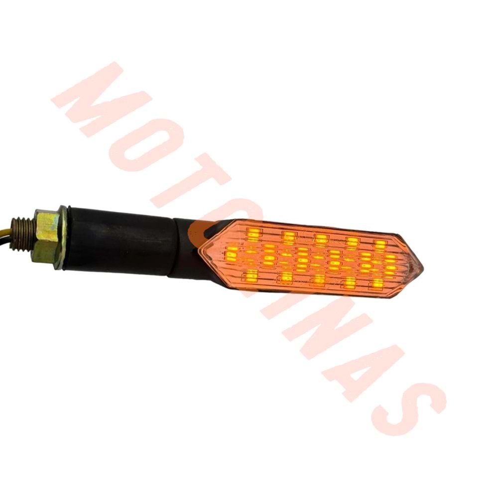 SİNYAL SARI IŞIK - KAYAN LED 1037 [TAKIM] [OPTİK CAMLI] E BELGELİ